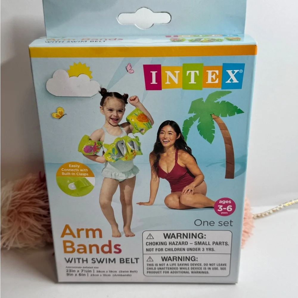Arm Bands with Swim‎ Belt - Yellow